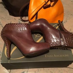 Enzo Angiolin Dark Brown Booties